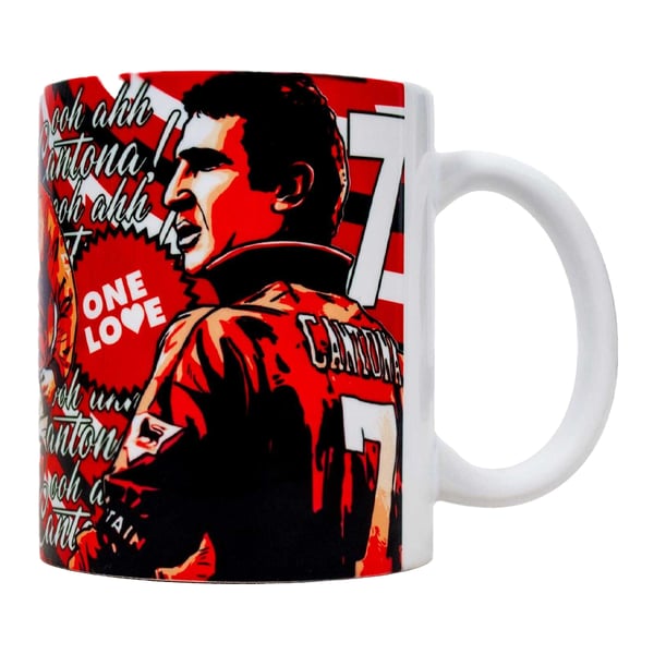 Manchester United FC Ooh Aah Cantona Keramisk Mugg 312ml