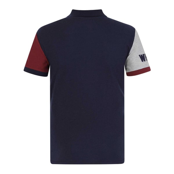 West Ham United FC Mens Contrast Sleeves Polo Shirt