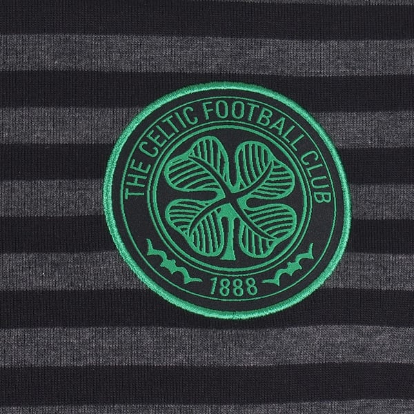 Celtic FC Mens Contrast Striped Polo Shirt