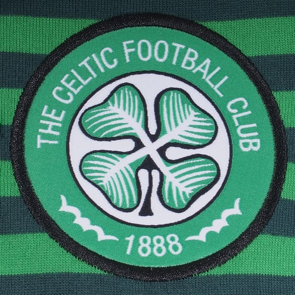 Celtic FC Mens Contrast Striped Polo Shirt