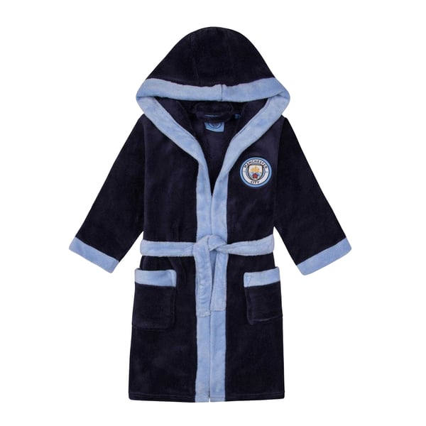 Manchester United FC Boys Crest Fleece Dressing Gown