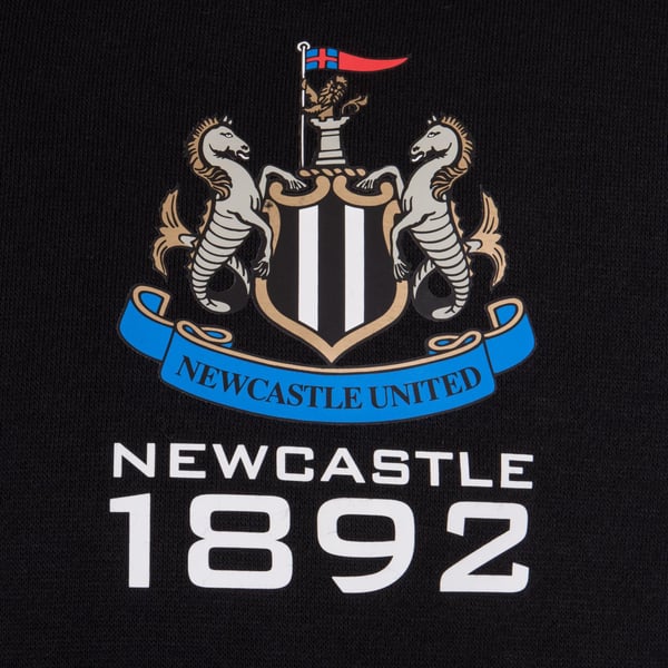 Newcastle United FC Boys Fleece Full Zip Hoodie