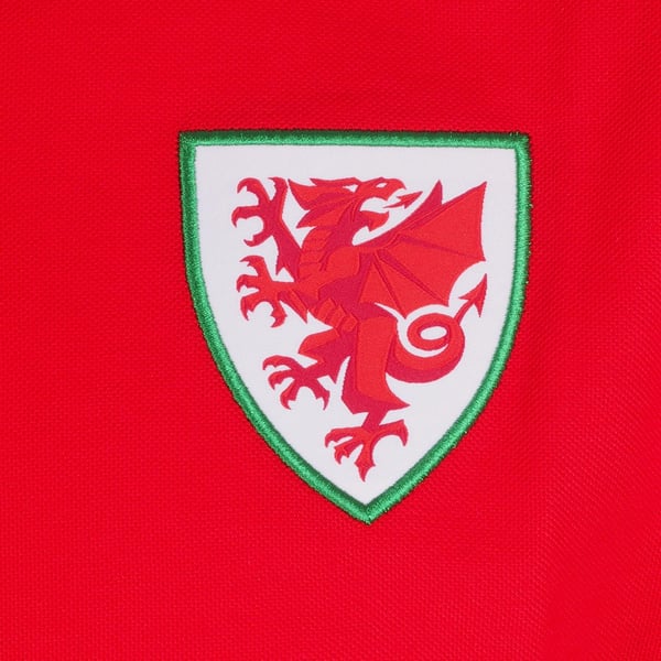 Wales Cymru Miesten Kontrastihia-poolopaita