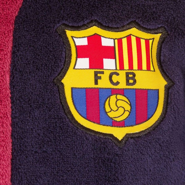 FC Barcelona Boys Crest Fleece Dressing Gown