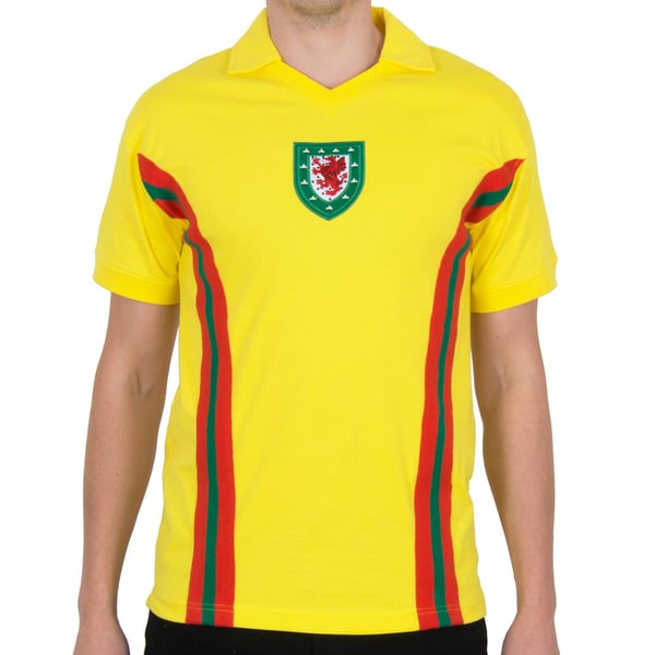 FA Wales Miesten 1976 John Toshack Retro Vieraspaita
