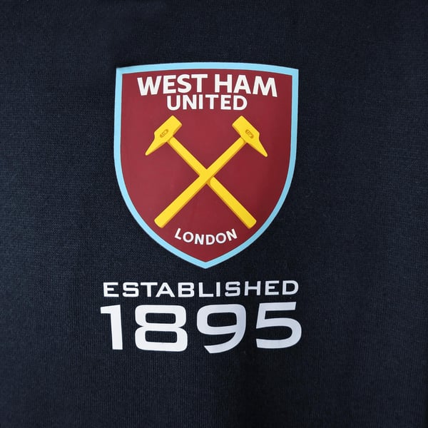 West Ham United FC Boys Fleece Full Zip Hoodie