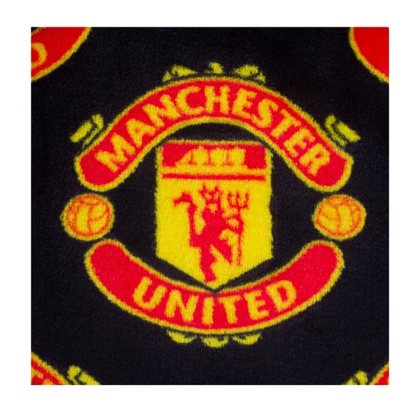 Manchester United FC Baby Crest Fleece All-Over Print Dressing Gown