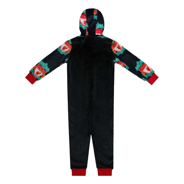 Liverpool FC Childrens/Kids Crest Fleece All-In-One Nightwear