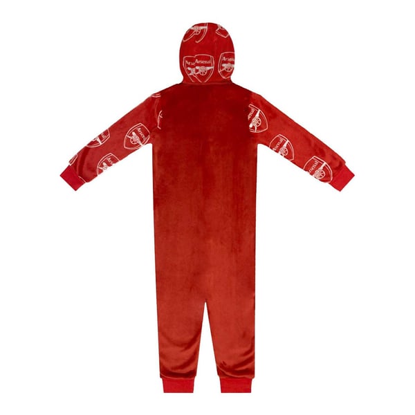 Arsenal FC Childrens/Kids Crest Fleece All-In-One Nightwear