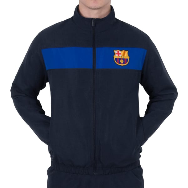 FC Barcelona Mens Contrast Striped Tracksuit