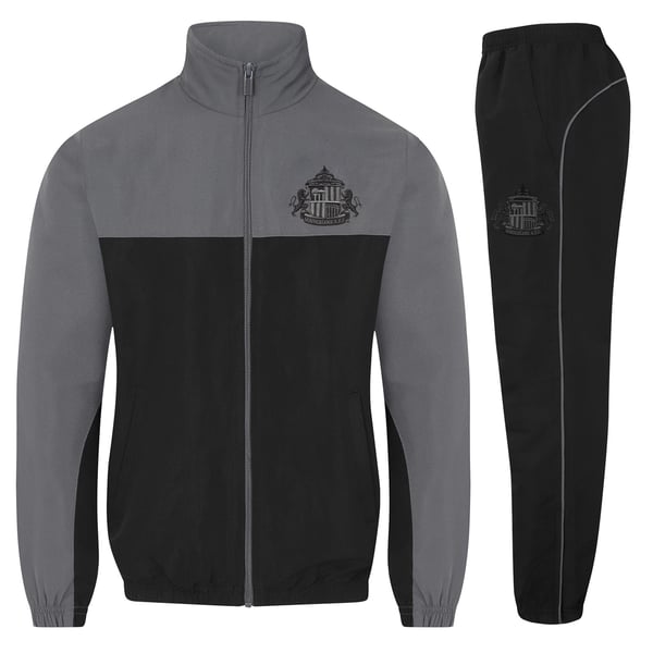Sunderland AFC Boys Crest Two Tone Tracksuit Sunderland AFC Boys Crest Two Tone Tracksuit