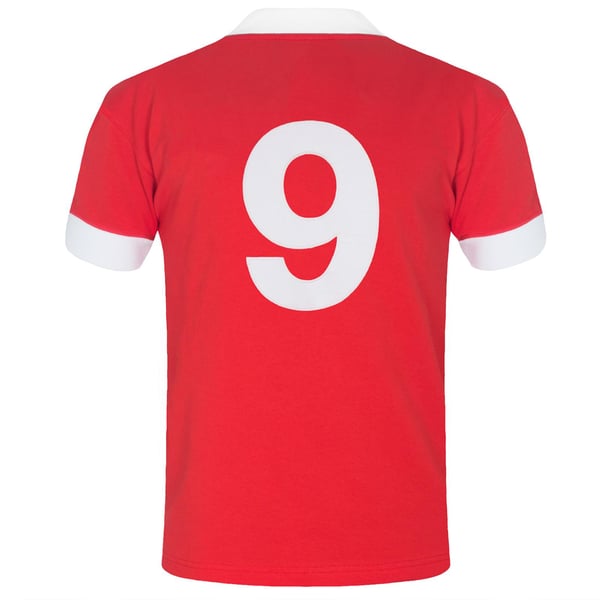 FA Wales Miesten 1958 John Charles 9 Retro T-paita