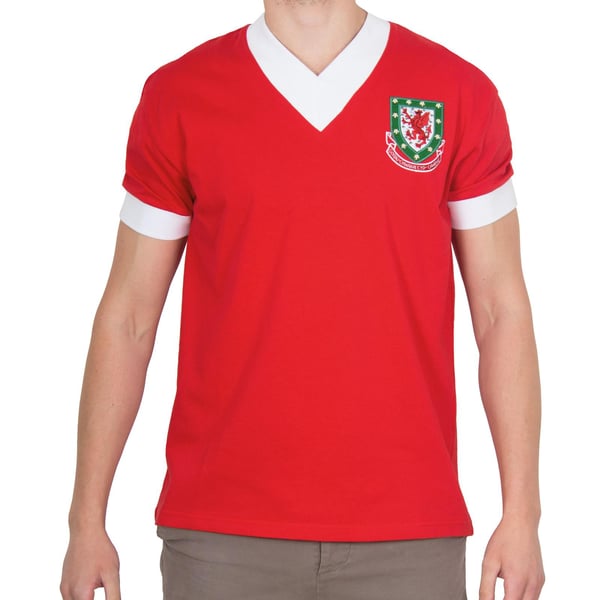 FA Wales Miesten 1958 John Charles 9 Retro T-paita