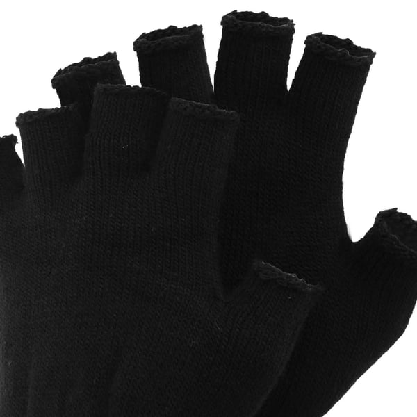 Ensfarvede fingerløse magiske vinterhandsker til mænd