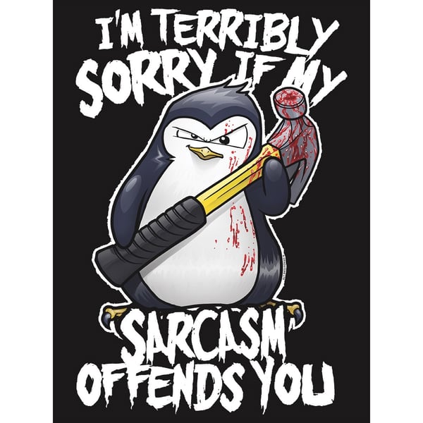 Psycho Penguin Sarcasm Floaty Tank til damer/kvinder