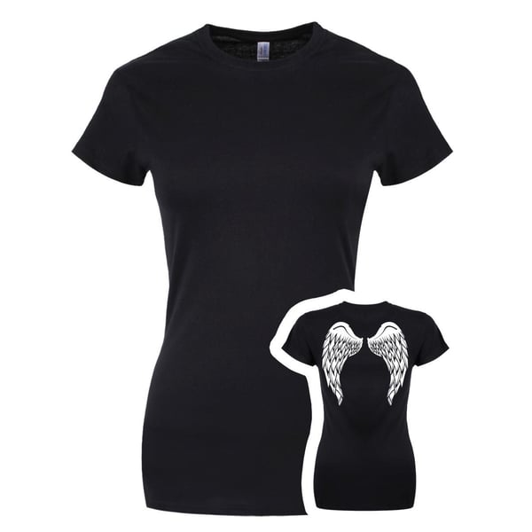 Grindstore Womens/Ladies Angel Wings T-Shirt