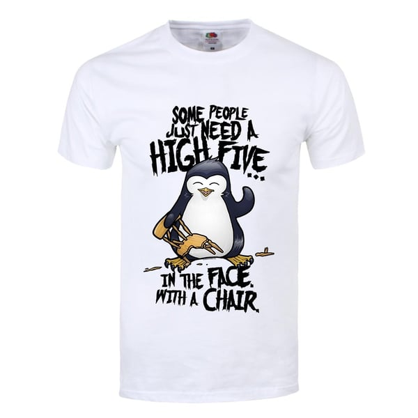 Psycho Penguin Miesten High Five T-paita