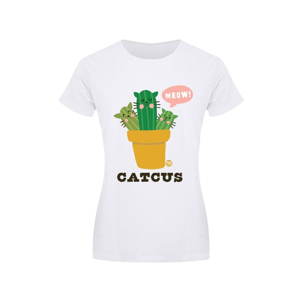 Pop Factory Womens/Ladies Catcus T-Shirt