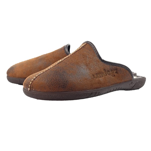Lazy Dogz Mens Tees II -miesten tekonahkaiset slip-on-tossut