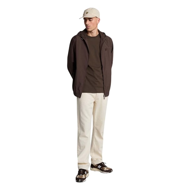 Lyle & Scott Mens Tonal Eagle Hooded Bomber Jacket