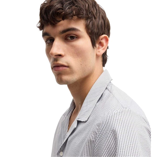 Boss Mens Velvetfish Stripe Beach Shirt