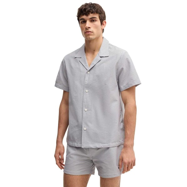 Boss Mens Velvetfish Stripe Beach Shirt