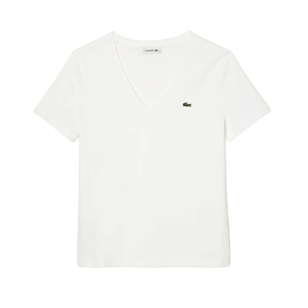 Lacoste Dam V-ringad Lös T-shirt