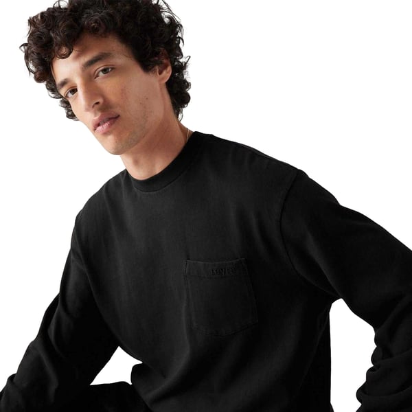 Levis Mens Authentic Pocket Long-Sleeved T-Shirt