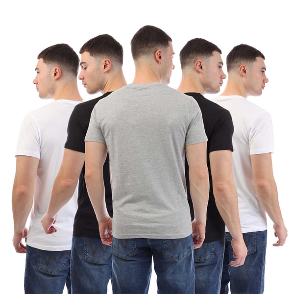 Duck and Cover Mens Caplaz Sleeve Print T-Shirt (Pack of 5)