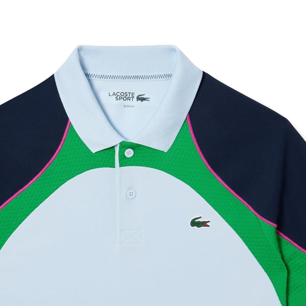 Lacoste Mens Colour Block Ultra Dry Tennis Polo Shirt
