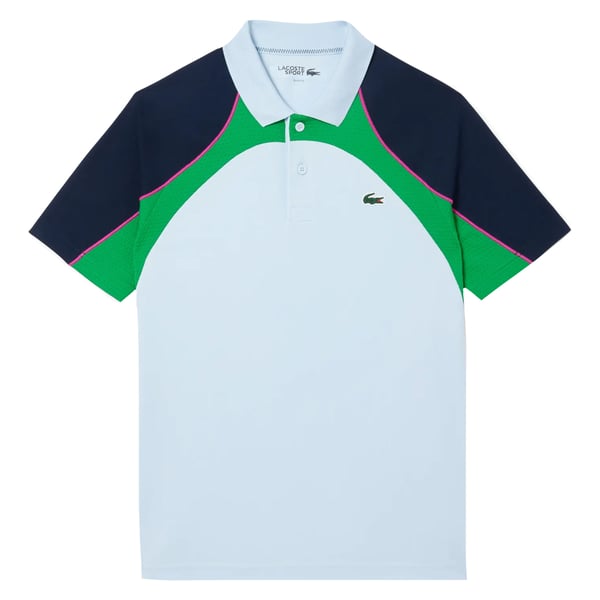 Lacoste Herr Färgblock Ultra Dry Tennis Pikétröja