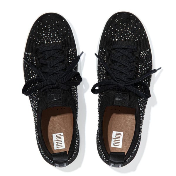 Fit Flop Womens/Ladies Rally Crystal Knitted Trainers