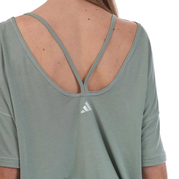 Adidas Womens/Ladies Studio Oversized Yoga T-Shirt