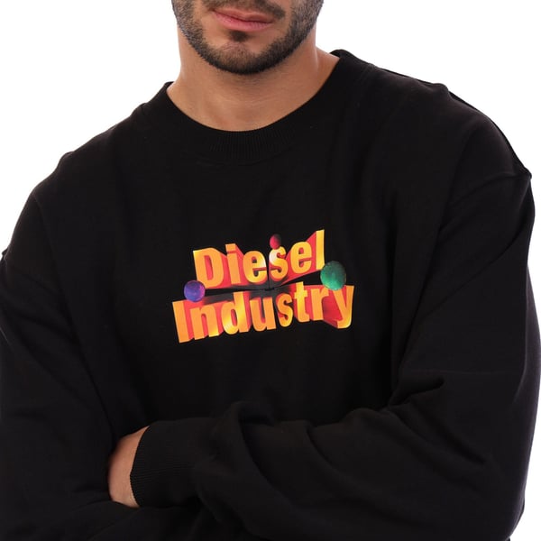 Diesel Mens S-Macs Crew Neck Sweatshirt