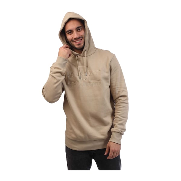 Gant Mens Archive Shield Tonal Hoodie