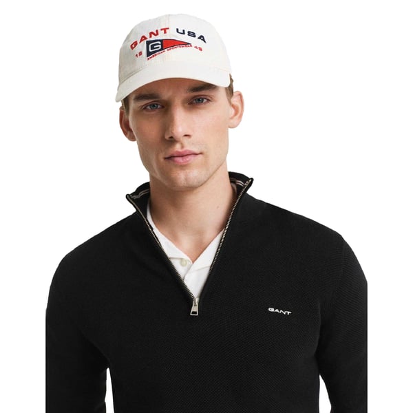 Gant Mens Cotton Pique Half Zip Fleece