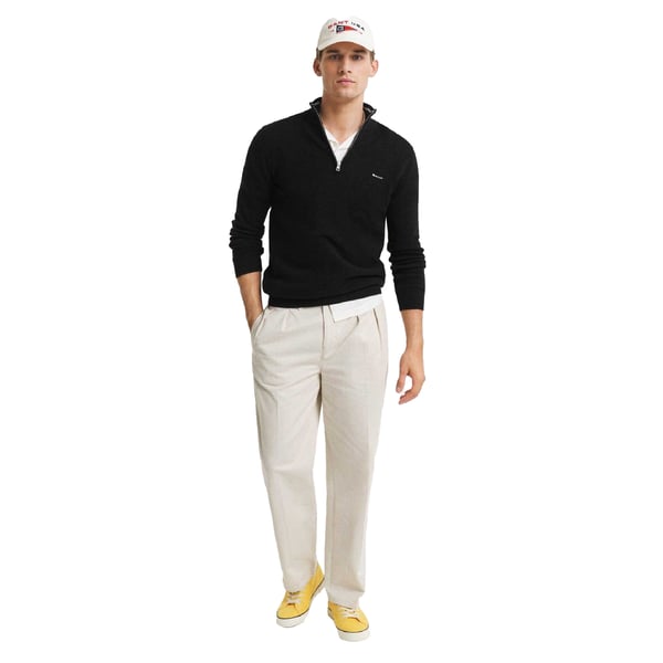 Gant Mens Cotton Pique Half Zip Fleece