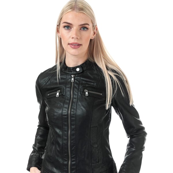 Only Womens/Ladies Bandit Faux Leather Biker Jacket
