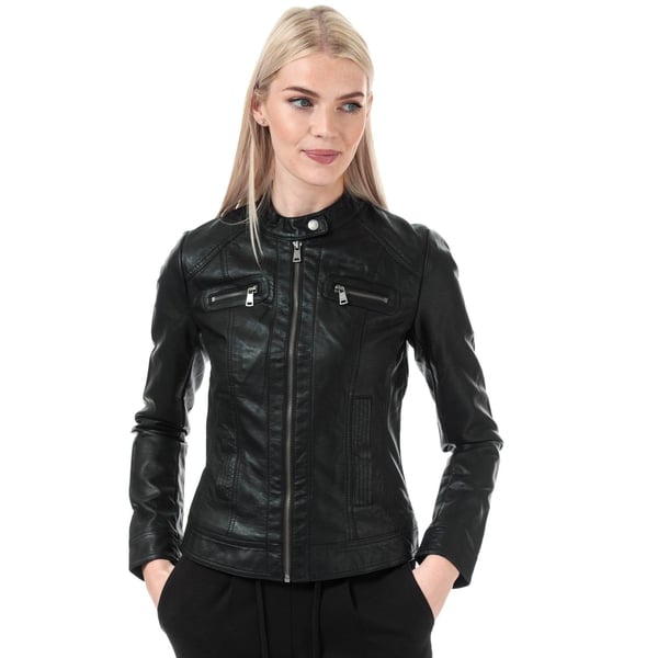 Only Womens/Ladies Bandit Faux Leather Biker Jacket