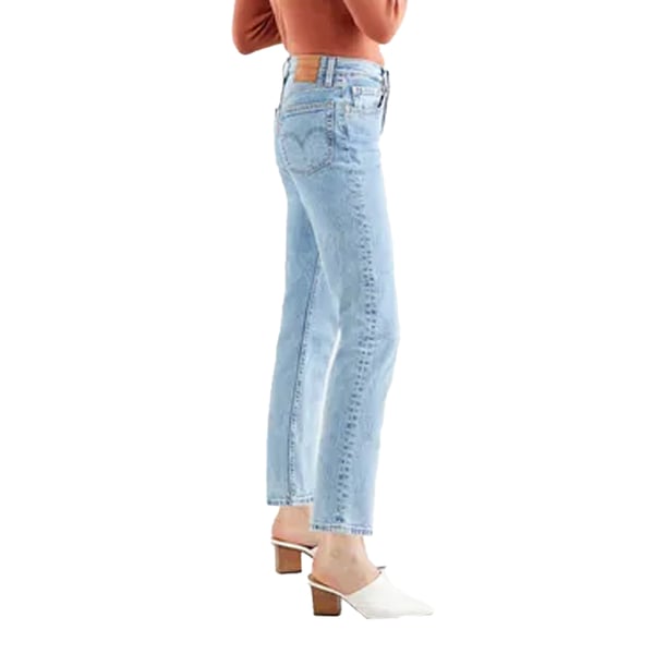 Levis Womens/Ladies 501 Leather Patch Cropped Jeans