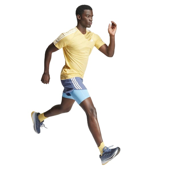 Adidas Mens Own The Run Stripe T-Shirt