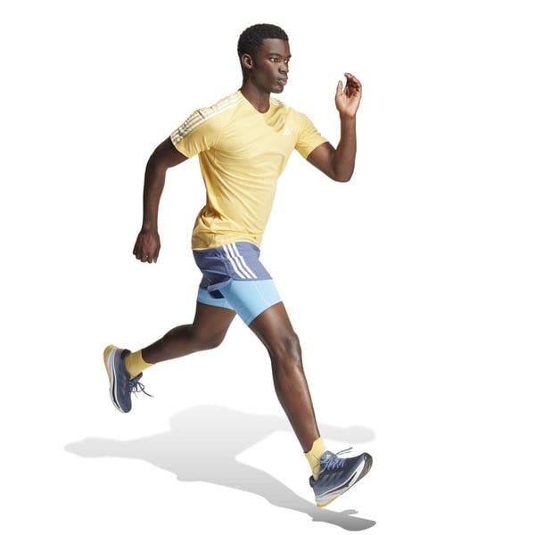 Adidas Mens Own The Run Stripe T-Shirt