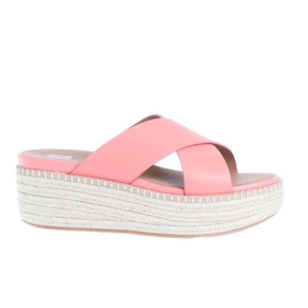FitFlop Womens/Ladies Eloise Espadrille Cross Leather Wedge Heel Sandals