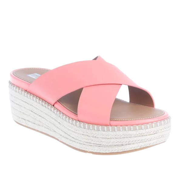 FitFlop Womens/Ladies Eloise Espadrille Cross Leather Wedge Heel Sandals