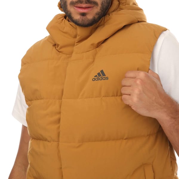Adidas Mens Helionic Down Hooded Body Warmer