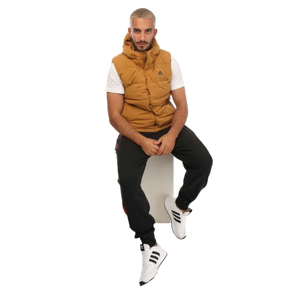 Adidas Mens Helionic Down Hooded Body Warmer