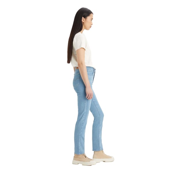 Levis Womens/Ladies 724 Rio Fate Leather Patch Straight Leg High Rise Jeans