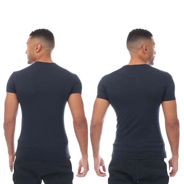 Emporio Armani Mens Underwear Logo T-Shirt (Pack of 2)