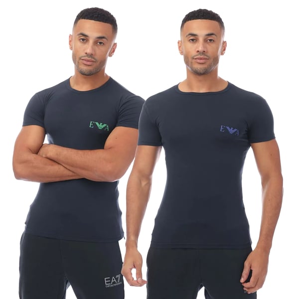 Emporio Armani Herrunderkläder Logotyp T-shirt (2-pack)