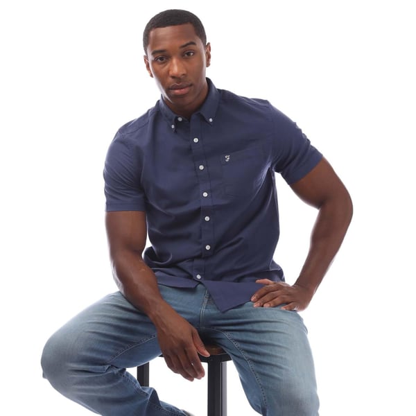 Farah Mens Drayton Short-Sleeved Shirt